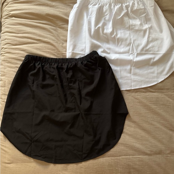 XL Shirt-Tail Slip Extenders | Black & White Set - Picture 2 of 2